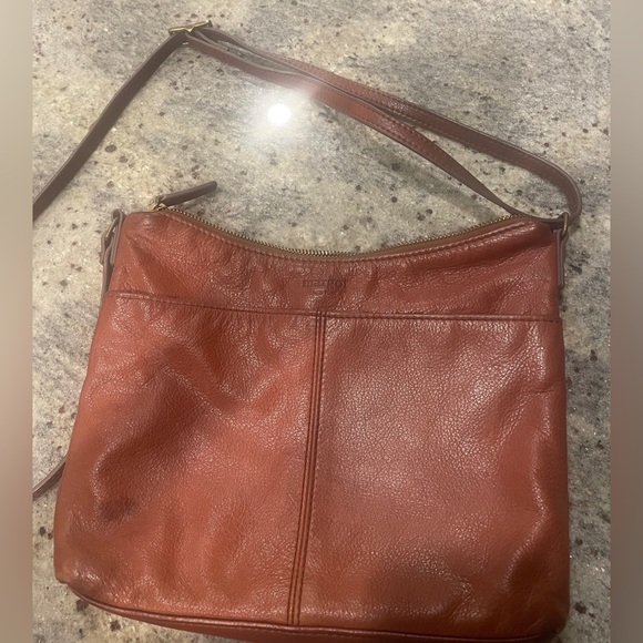 Margot Chesnut Brown Leather Crossbody Shoulder Bag - Picture 6 of 9